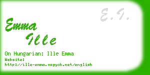 emma ille business card